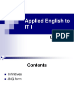 Applied English To IT I - Lesson VII