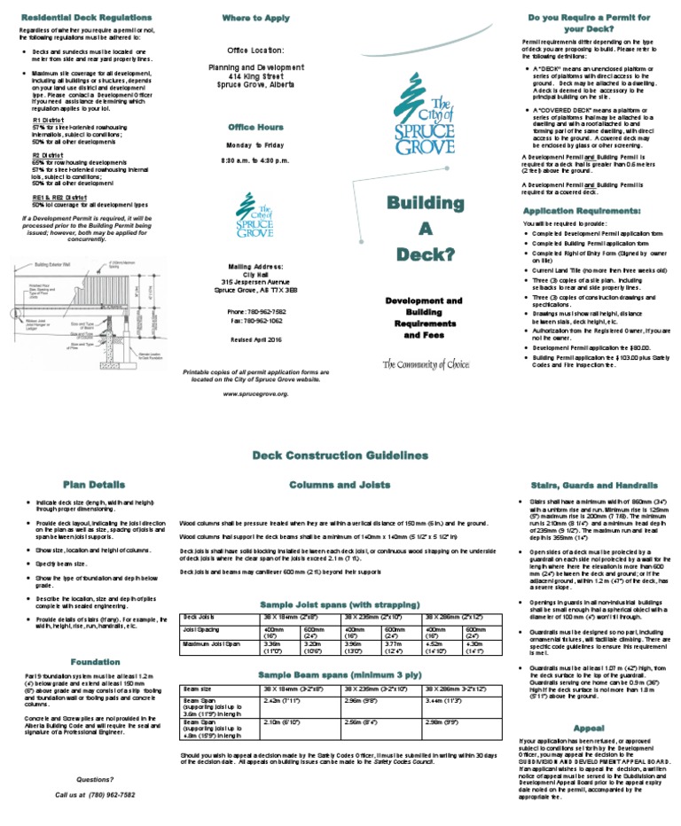 Building A Deck? Do You Require A Permit For Your Deck? Residential