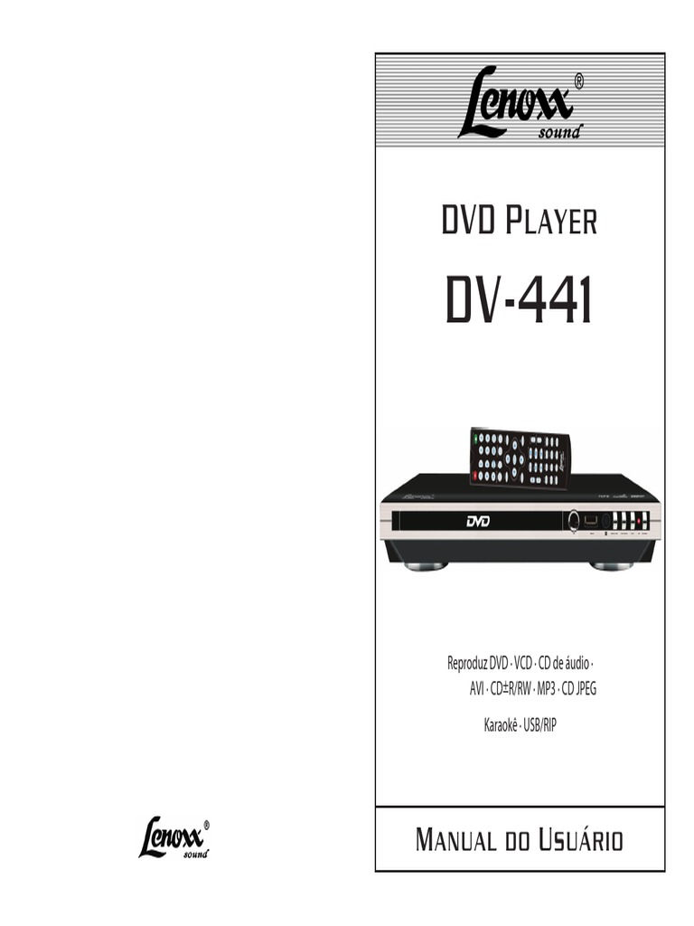 Manual do Usuário DVD Player DV-441 | PDF | DVD | Nudez