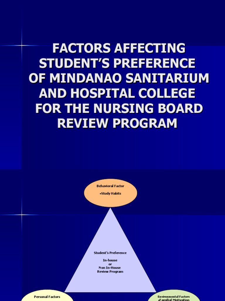 Factors Affecting Student's Preference | PDF | Social Psychology ...