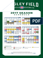 2017 Cubs Schedule