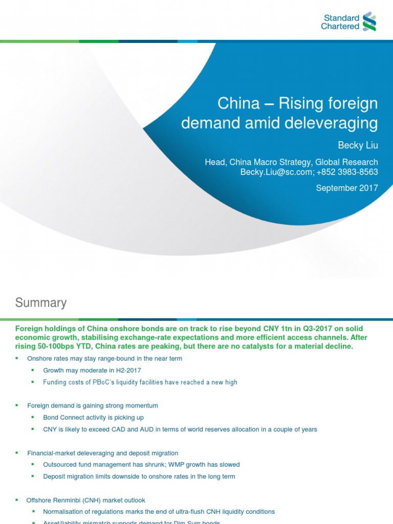 China - Rising Foreign Demand Amid Deleveraging | PDF | Interbank Lending  Market | Bonds (Finance)