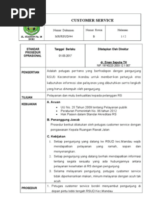 Apakah SOP terbaik untuk customer service klinik estetik selepas lead masuk?