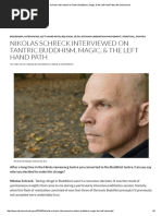 Nikolas Schreck Interviewed On Tantric Buddhism, Magic, & The Left Hand Path - NikolasSchreck