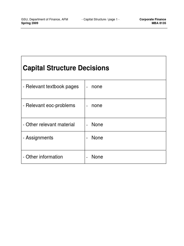 Capital Structure.pdf Capital Structure Leverage (Finance)