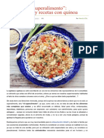 Quinoa, _el Superalimento_ Propiedades y Recetas Con Quinoa - PequeRecetas