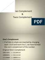 Ones Twos Complement