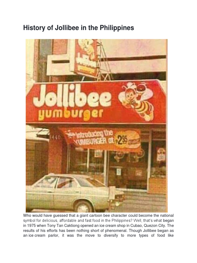 History of Jollibee in The Philippines PDF