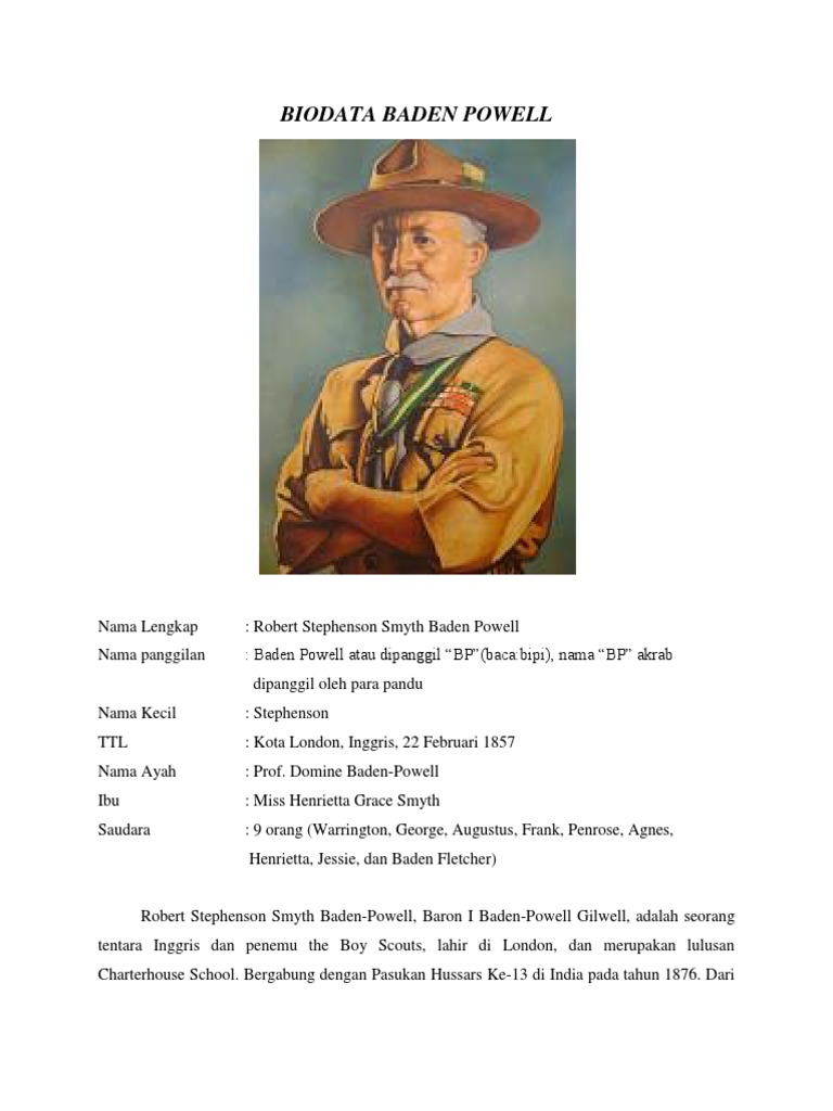 Biodata Baden Powell