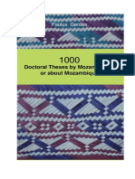 1000 Doctoral Theses by Mozambicans or About Mozambique PDF