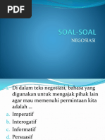 Soal Negosiasi