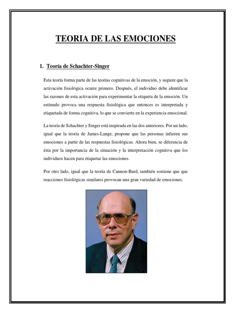 Teoria de Emociones | PDF