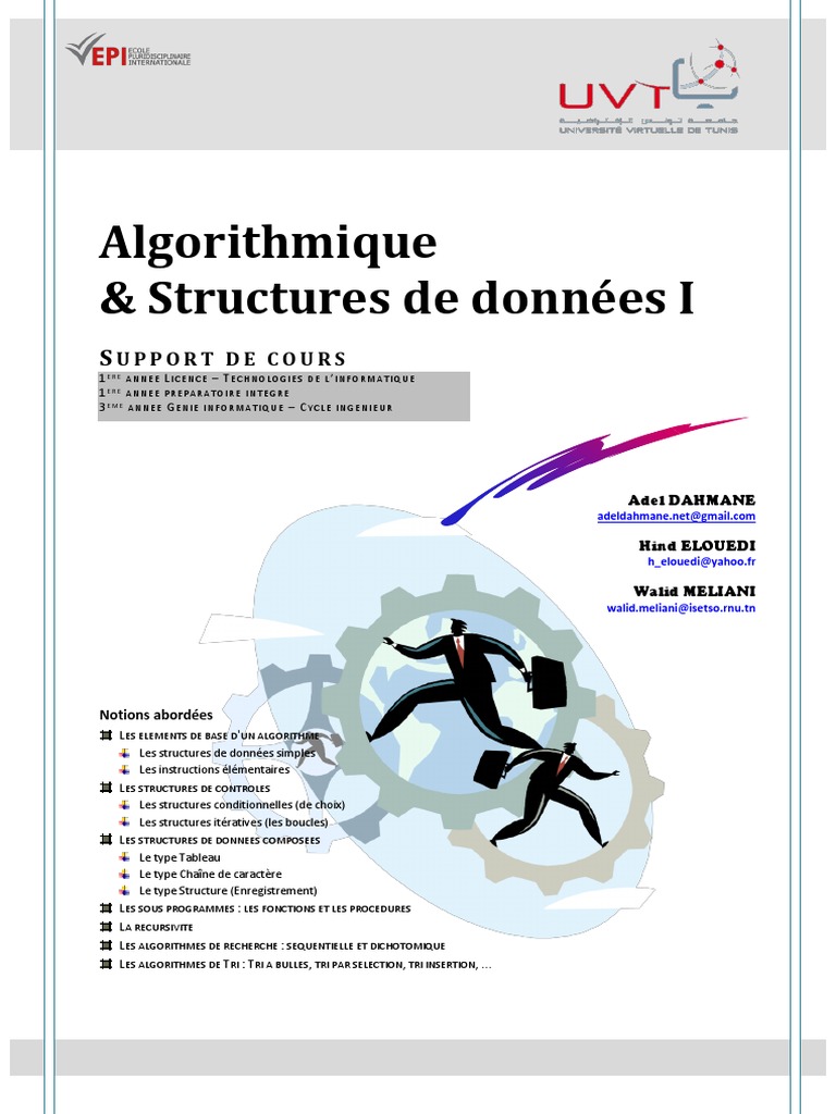 Algorithmique et Structures de Données I | PDF | Division | Entier naturel