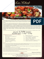 Fish Manchurian Recipe: Enjoy Music Everyday 7 PM 11 PM