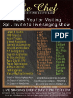 Thank You For Visiting Spl. Invite To Live Singing Show