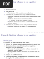 Statistical Inference Point Estimators Estimating The Population Mean Using Confidence Intervals