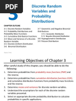 3 - (M) Discrete Random Variables & Probability Distributions