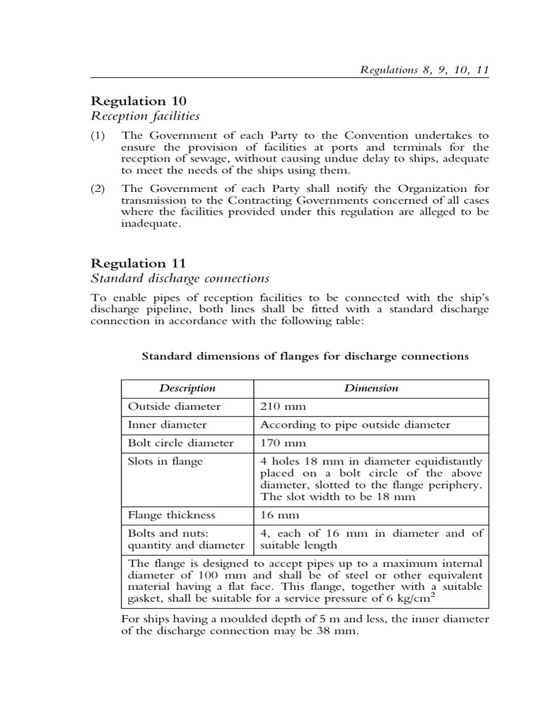 Standard Discharge Connection Dimensions | PDF