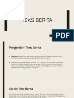 Pengertian Teks Berita dan Ciri-Ciri Teks Berita