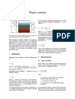 Water Content: 1 Definitions 2 Measurement