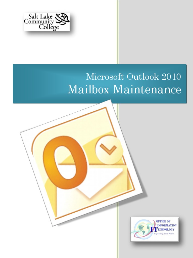 MS Outlook Mailbox Maintenance Guide | PDF | Microsoft Outlook | Button ...