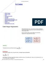 Limit Fungsi Trigonometri