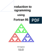 Introduction To Programming Fortran 95: Using