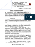 R.A 1008-2011 Aprobacion de Perfil Tecnico de Proyeto.