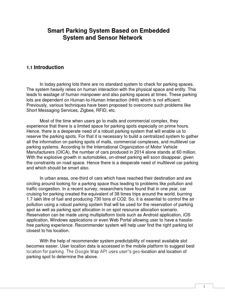 Smart Parking Solutions for Urban Areas | PDF | Parking ...
