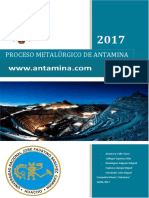 Proceso Metalúrgico de Antamina
