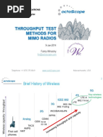 Throughput Test Methods For Mimo Radios: 9-Jan-2014 Fanny Mlinarsky