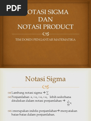 Pertemuan 9 Notasi Sigma Pptx