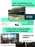 UCA Feria Investigación Educ Rural Un Derecho y Una Oportunidad en El SalvadorFinal MC 5-11-15