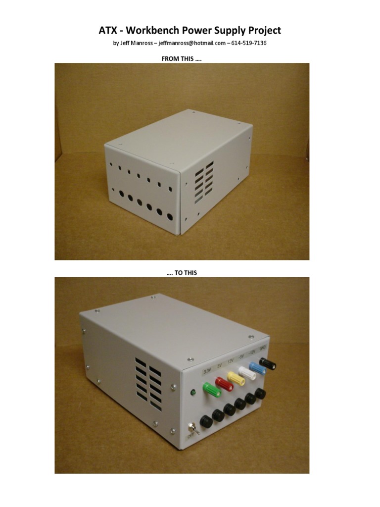 ATX Workbench Power Supply Project PDF Resistor Fuse (Electrical)