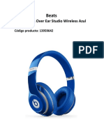 Audífonos Beats Wireless Azul
