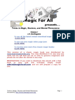 Tricks in Magic, Illusions, and Mental Phenomena: J.H. Burlingame