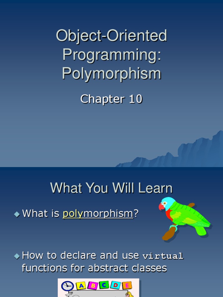 Object-Oriented Programming: Polymorphism | PDF | Inheritance (Object ...