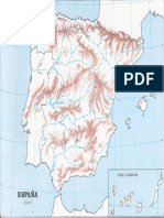 Mapa Mudos de Espana Relieve