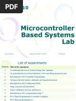 Microcontroller Microcontroller Microcontroller Microcontroller Based Systems Based Systems Lab Lab