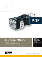 Gear Pumps / Motors: Series PGP / PGM Fixed Displacement Pumps, Cast-Iron and Aluminium Designs
