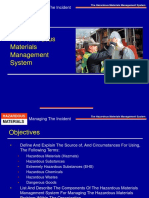 The Hazardous Materials Management System