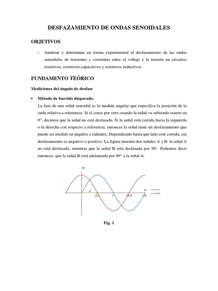 Angulo de Fase PDF Fase (ondas) Inductor