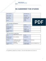 Learning Agreement For Studies The Student