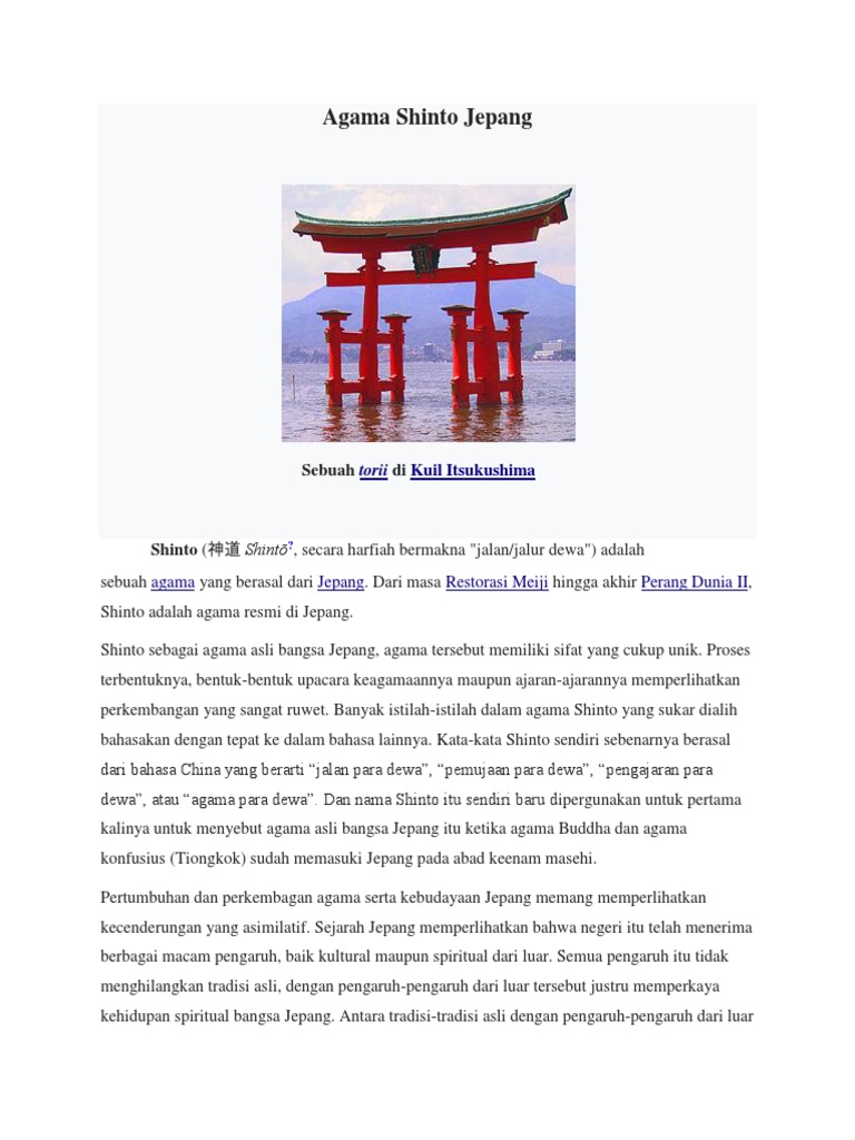Agama Shinto Jepang