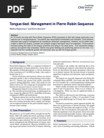 Pierre Robin Sequence Management Guidelines | PDF | Medical Specialties