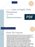 CEP Course On Supply Chain Management