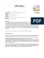 A Large Earthquake in Quito (Ecuador) : Ground Motion Simulations and Site Effects