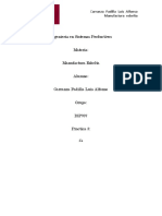 Ingeniería en Sistemas Productivos: Carranza Padilla Luis Alfonso Manufactura Esbelta