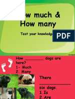 How Much & How Many: Test Your Knowledge!