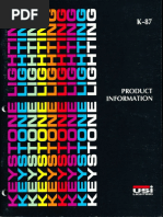 Keystone Lighting Product Information Catalog 1987